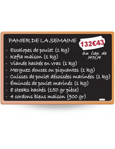 PANIER DE LA SEMAINE