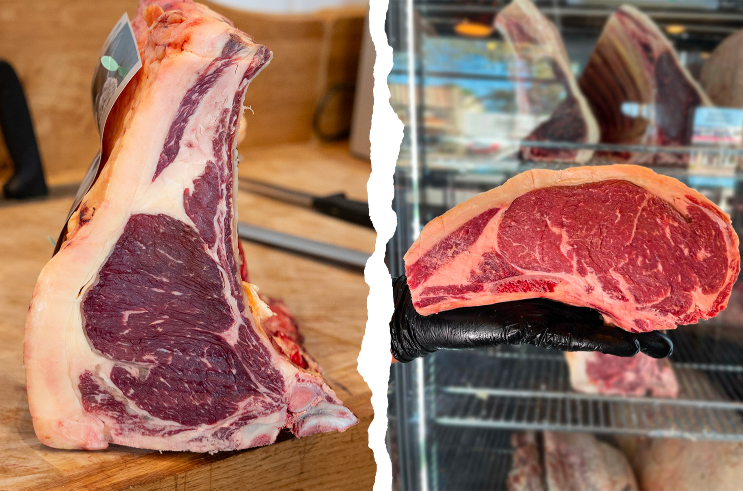 Comparaison entre côte de boeuf et entrecôte