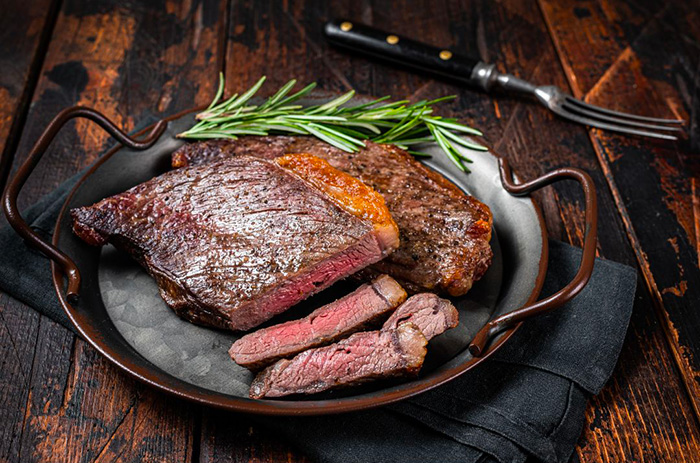 une pièce de picanha de boeuf grillée
