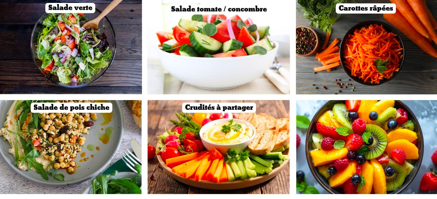 6 salades différentes du ramadan