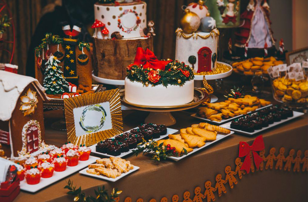 Un brunch de noël avec des miniardises