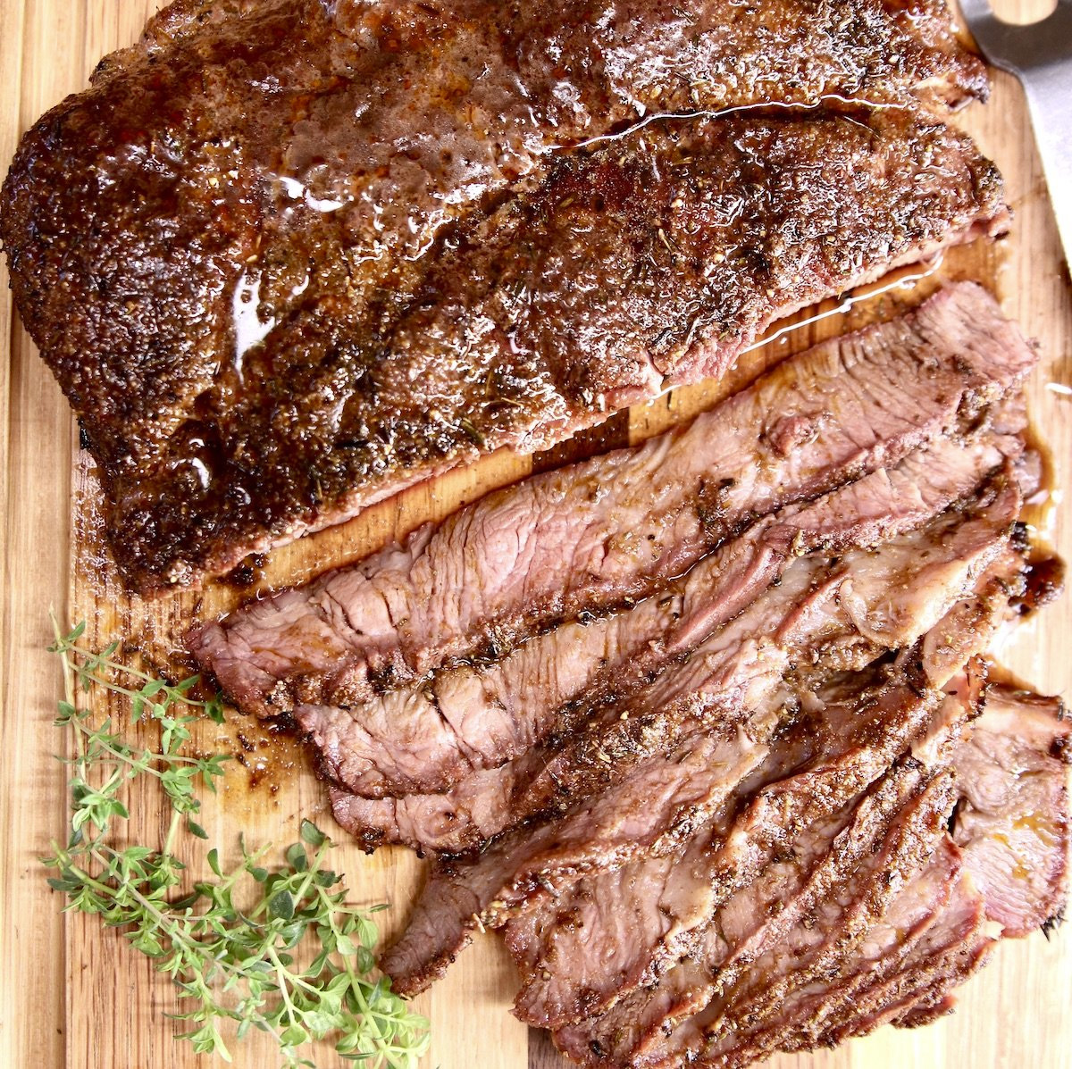 un paleron de boeuf grillé