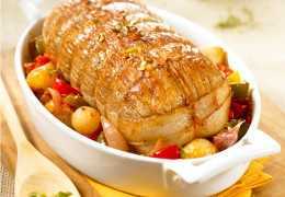 Rôti de veau moutarde et basilic