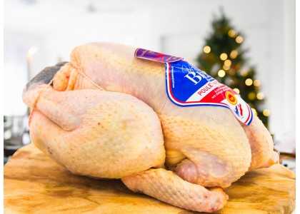 Poulet de Bresse rôti à la crème & aux morilles