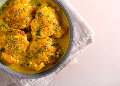 Recette Colombo de poulet au lait de coco