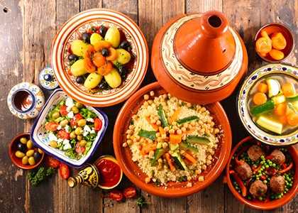 Couscous et tajine marocains