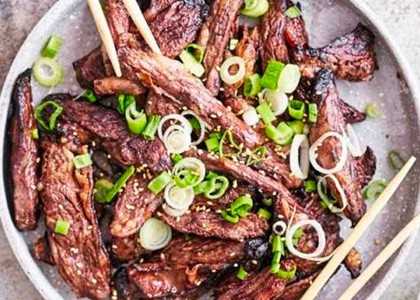 ONGLET DE BŒUF À L'ASIATIQUE