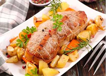 Recette du rôti de veau aux girolles
